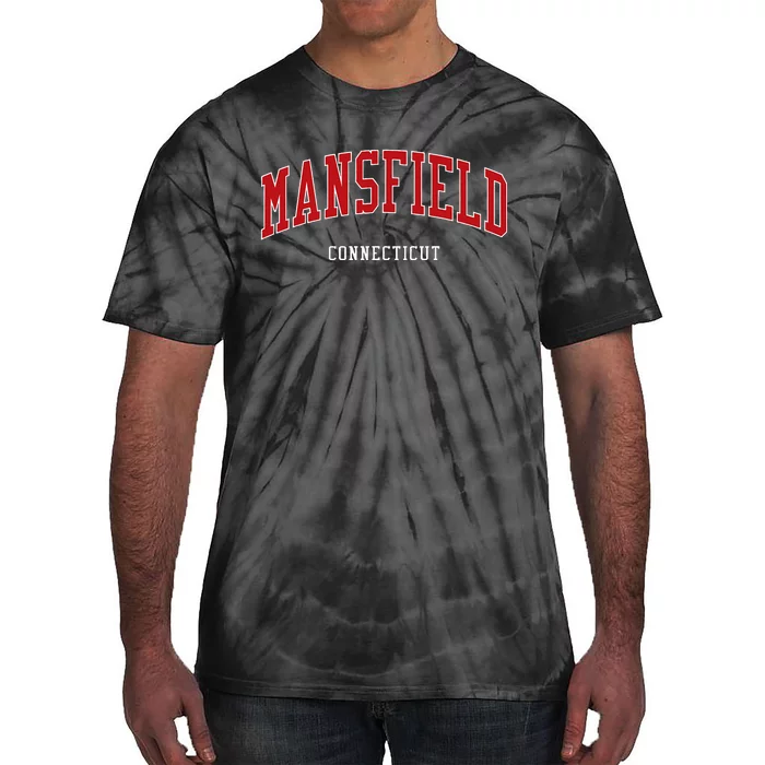 Mansfield Connecticut Varsity Athletic Style Tie-Dye T-Shirt