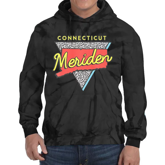 Meriden Connecticut Vintage Ct Triangle Tie Dye Hoodie