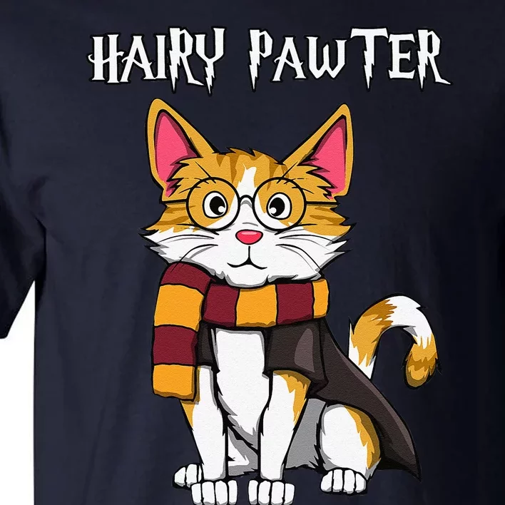 Magic Cat With Glasses  Harry Pawter Funny Gift Tall T-Shirt