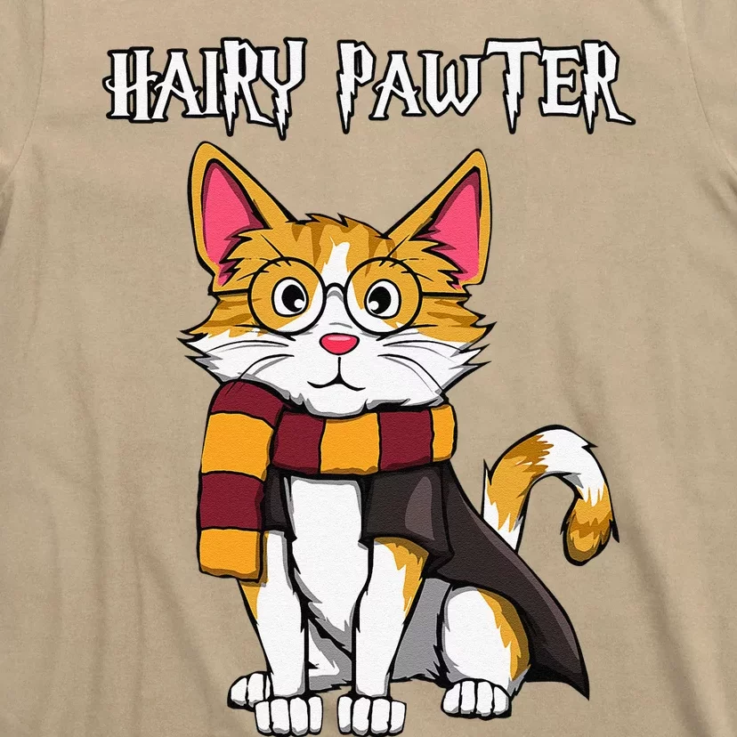 Magic Cat With Glasses  Harry Pawter Funny Gift T-Shirt