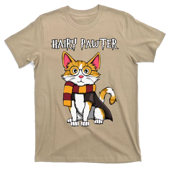 Magic Cat With Glasses  Harry Pawter Funny Gift T-Shirt