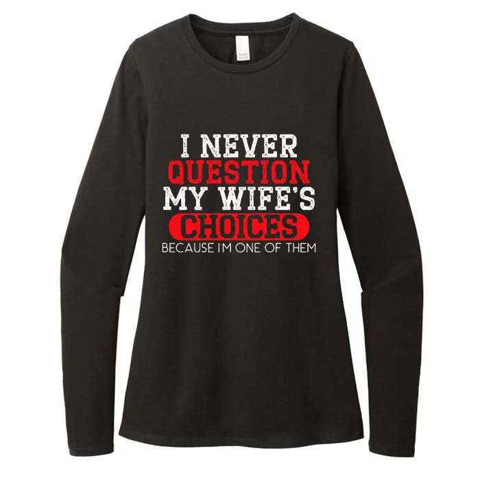 Married Couple Wedding Anniversary Funny Marriage Womens CVC Long Sleeve Shirt