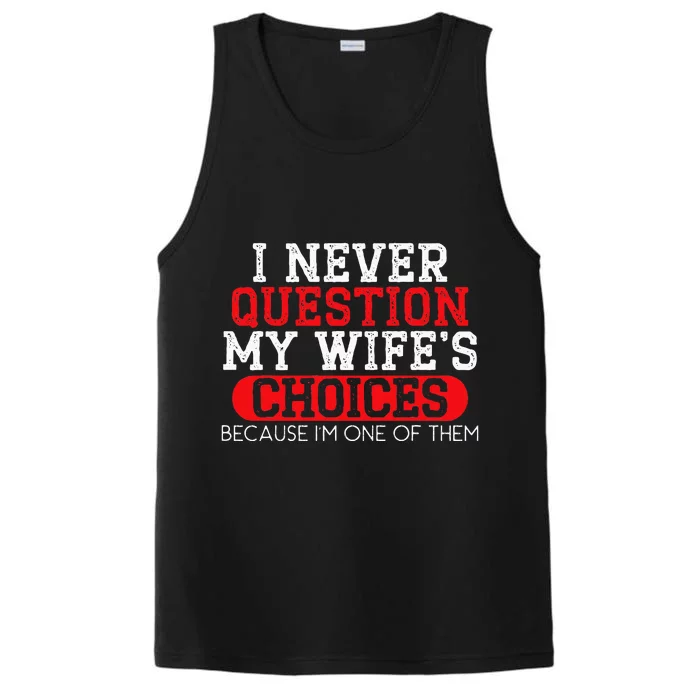 Married Couple Wedding Anniversary Funny Marriage Performance Tank