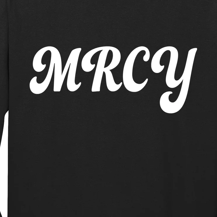MRCY Christian Worship Shortened Word Long Sleeve Shirt