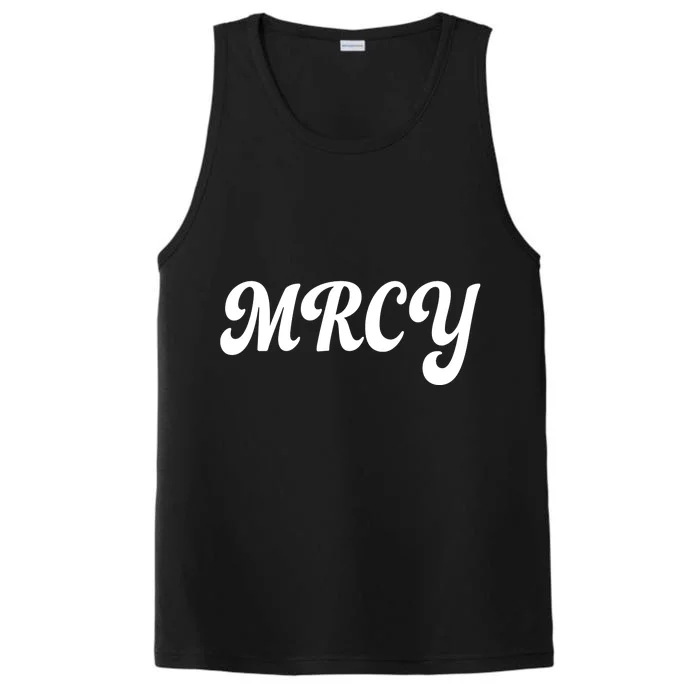 MRCY Christian Worship Shortened Word Performance Tank