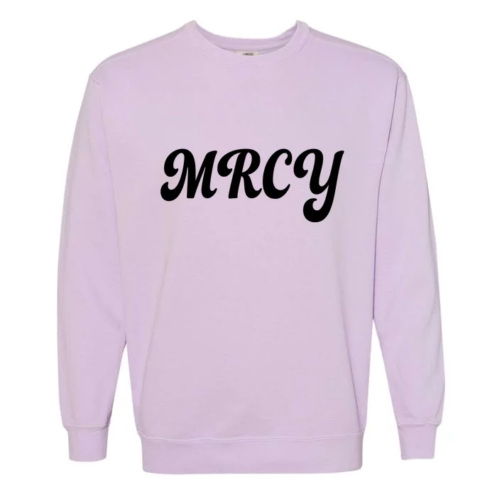 MRCY Christian Worship Shortened Word Garment-Dyed Sweatshirt