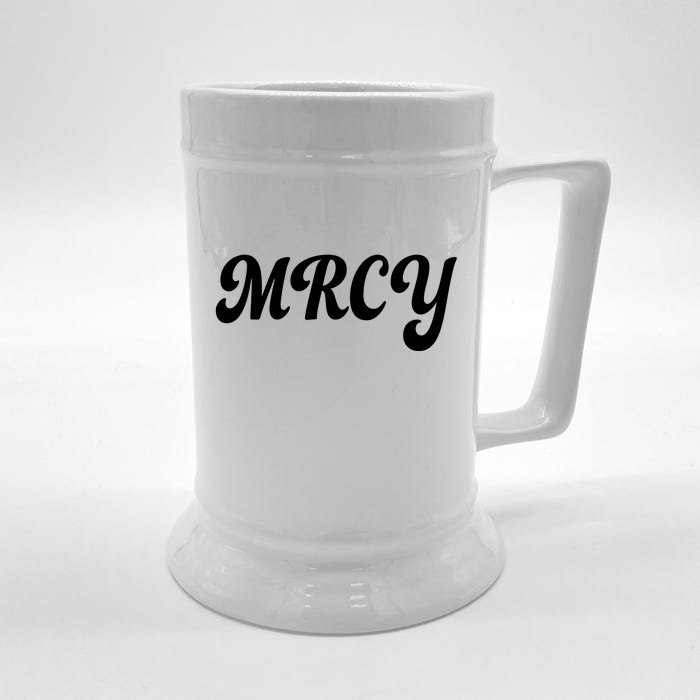 MRCY Christian Worship Shortened Word Front & Back Beer Stein