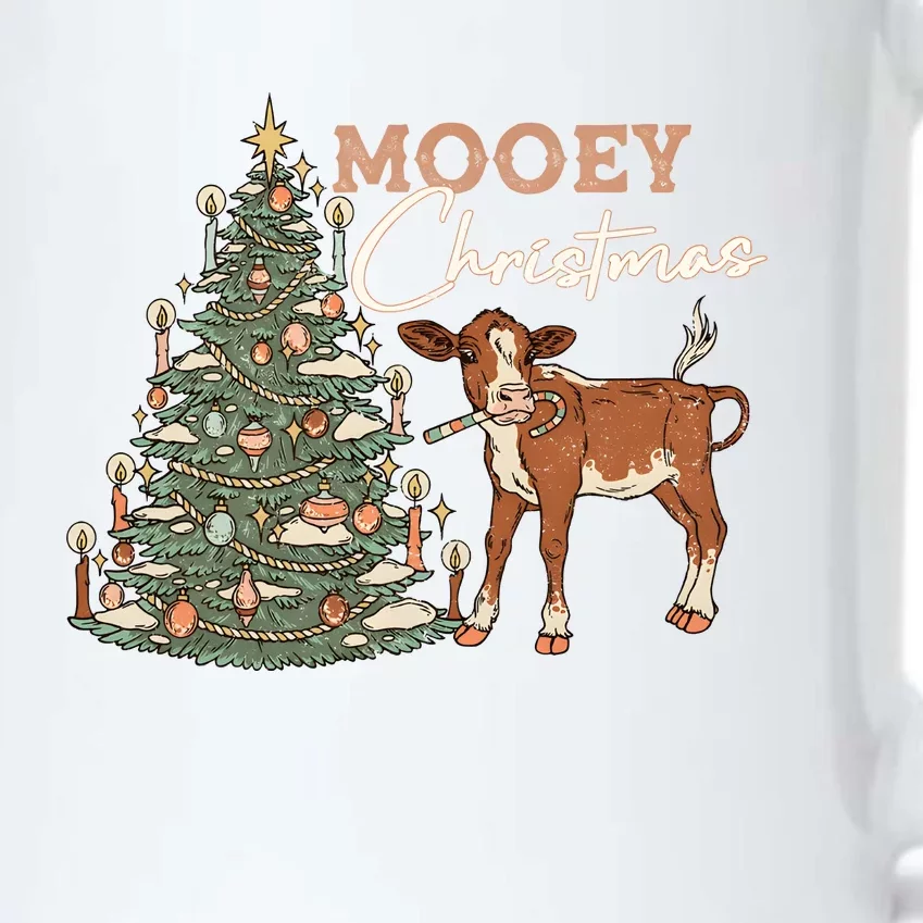 Mooey Christmas Western Christmas Holiday Season Black Color Changing Mug