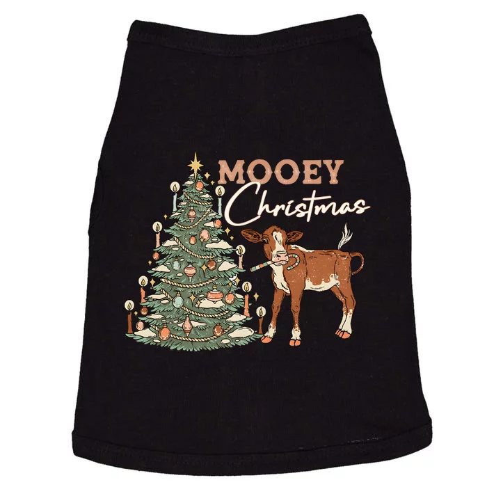 Mooey Christmas Western Christmas Holiday Season Doggie Tank