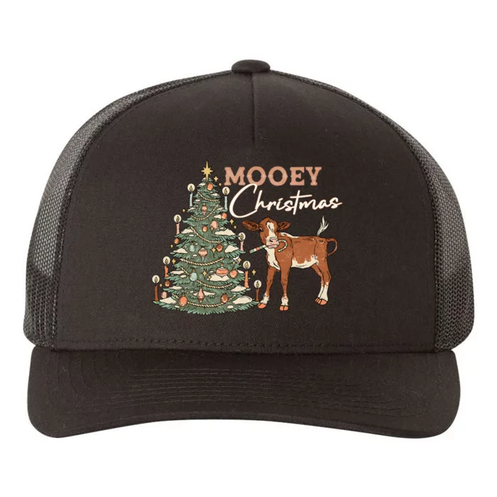 Mooey Christmas Western Christmas Holiday Season Yupoong Adult 5-Panel Trucker Hat