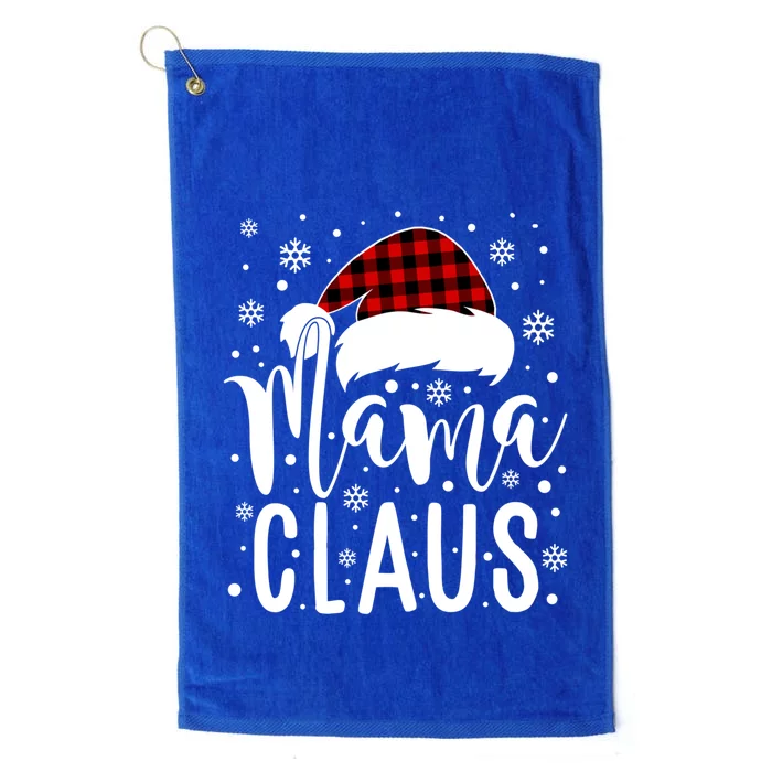 Mama Claus With Santa Hat Great Gift Mom Mama Mommy Christmas Funny Cool Gift Platinum Collection Golf Towel