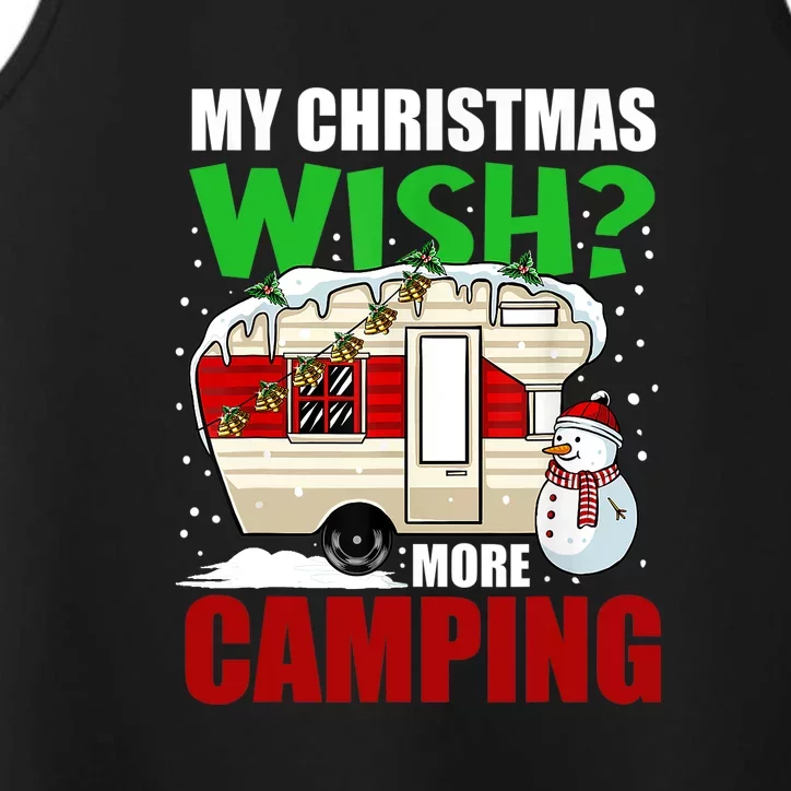 My Christmas Wish More Camping Pajama Cool Gift Performance Tank