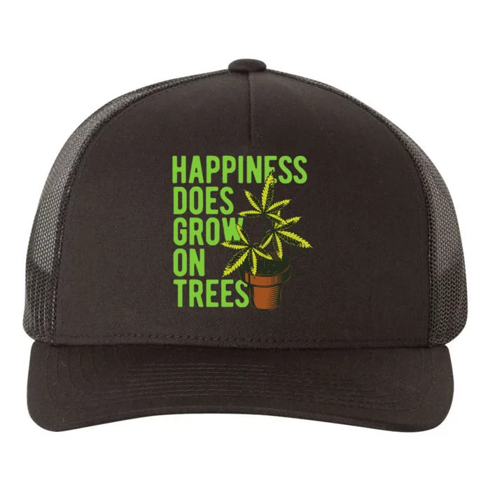 Marijuana Cannabis Weed Growing Grower trees Yupoong Adult 5-Panel Trucker Hat