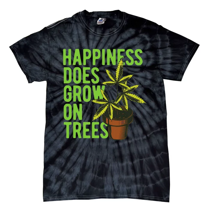 Marijuana Cannabis Weed Growing Grower trees Tie-Dye T-Shirt