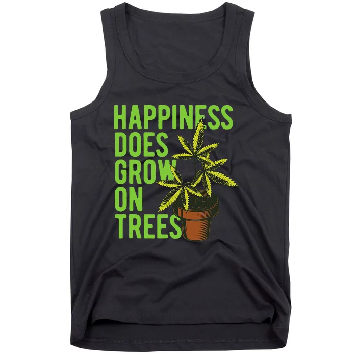 Marijuana Cannabis Weed Growing Grower trees Tank Top