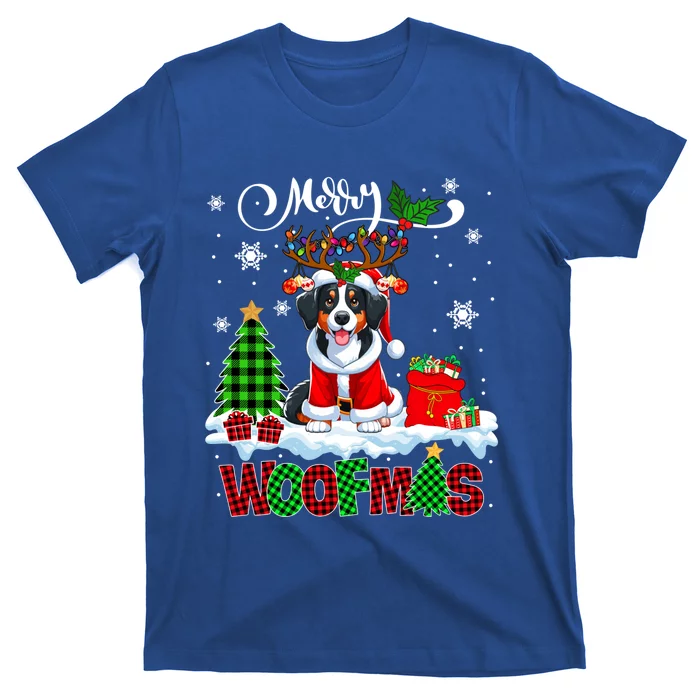 Merry Christmas Woof Appenzeller Sennenhund Cosplay Santa Cute Gift T-Shirt