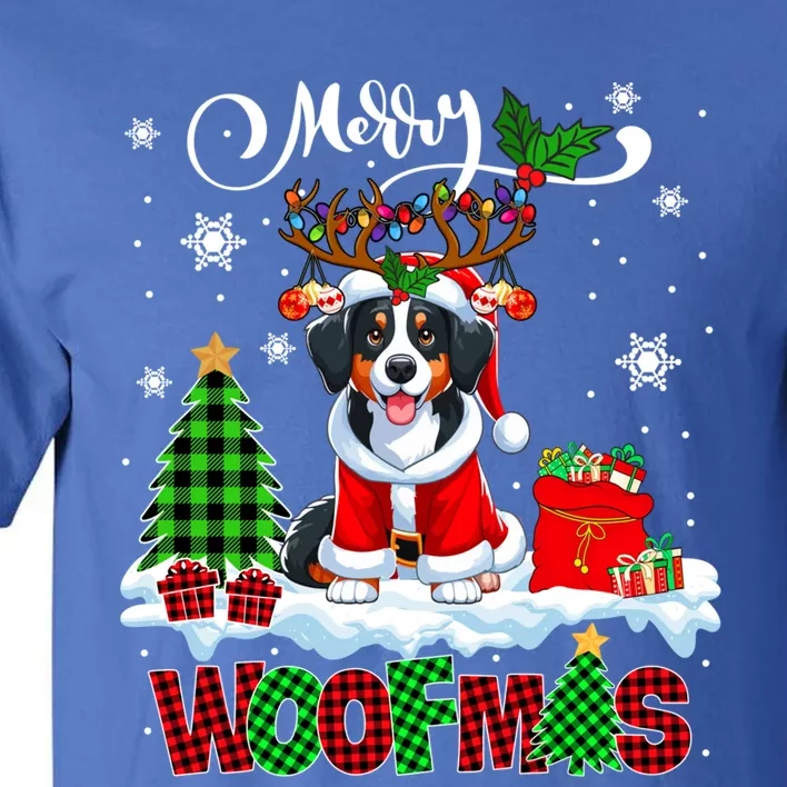 Merry Christmas Woof Appenzeller Sennenhund Cosplay Santa Cute Gift Tall T-Shirt