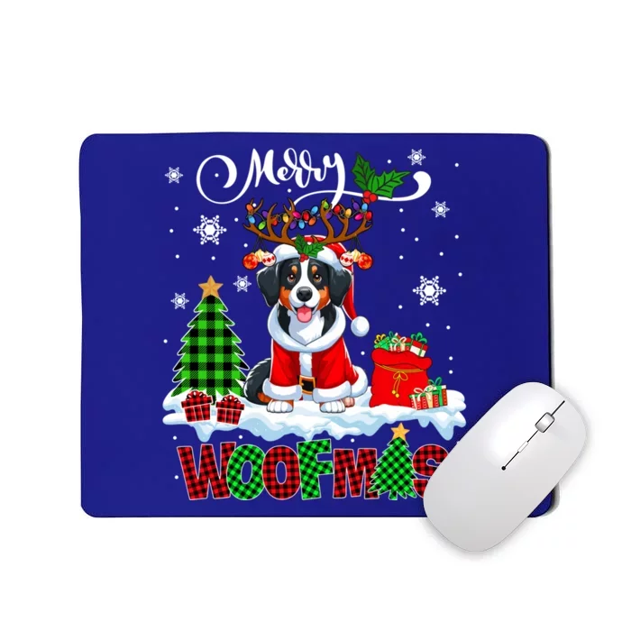 Merry Christmas Woof Appenzeller Sennenhund Cosplay Santa Cute Gift Mousepad