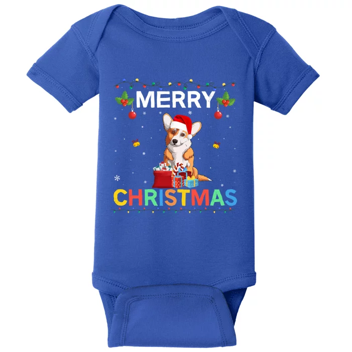 Merry Christmas Welsh Corgi Lovers Group Xmas Holiday Party Cute Gift Baby Bodysuit