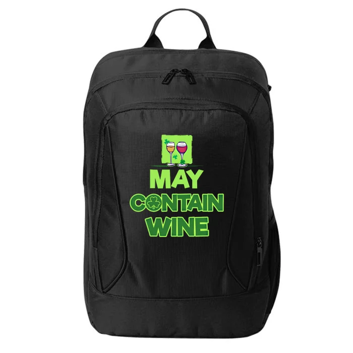 May Contain Wine Irish Pub Beer Ing Team St Paddy Pat Gift City Backpack