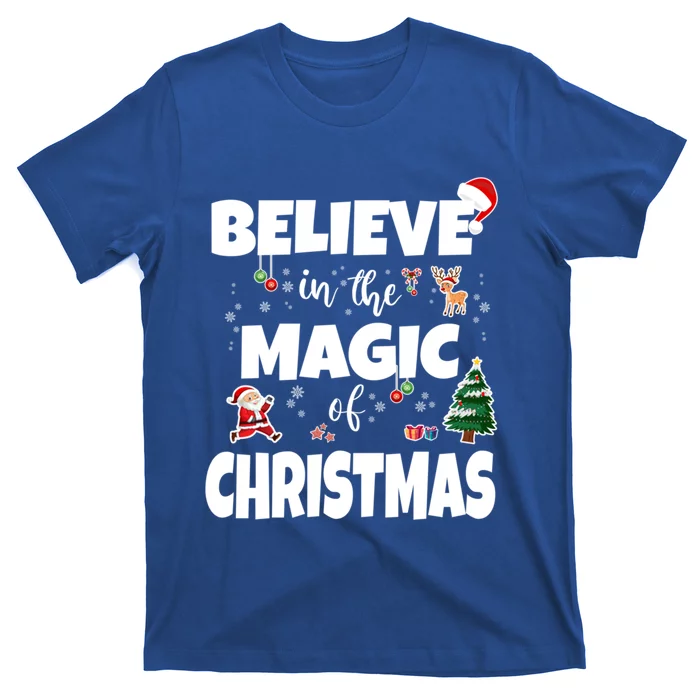 Merry Christmas With Believe In The Magic Of Christmas Meaningful Gift T-Shirt