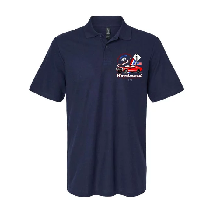 M1 Cruisin Woodward Motown The Town That Put The World On Wheels Softstyle Adult Sport Polo