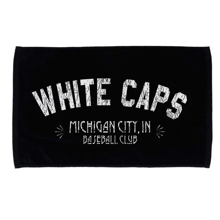 Michigan City White Caps Old School Baseball Microfiber Hand Towel