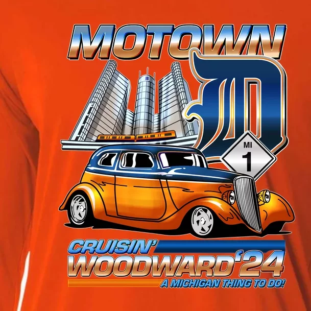 Motown Cruisin Woodward 2024 Cooling Performance Long Sleeve Crew