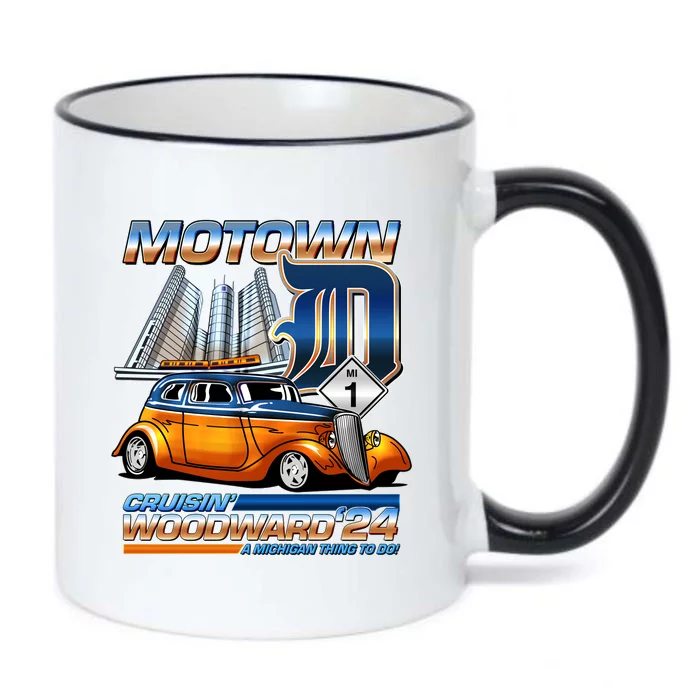 Motown Cruisin Woodward 2024 Black Color Changing Mug