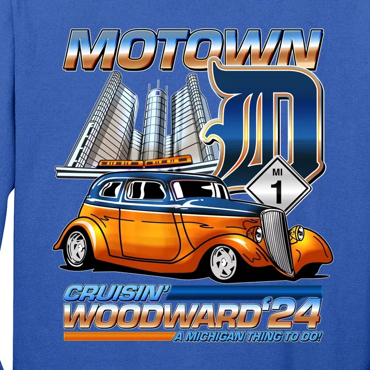 Motown Cruisin Woodward 2024 Long Sleeve Shirt