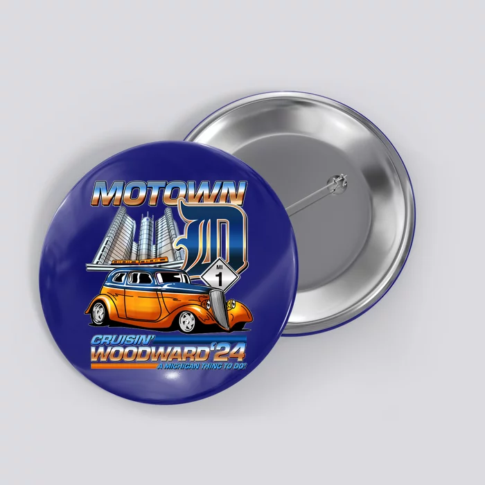 Motown Cruisin Woodward 2024 Button