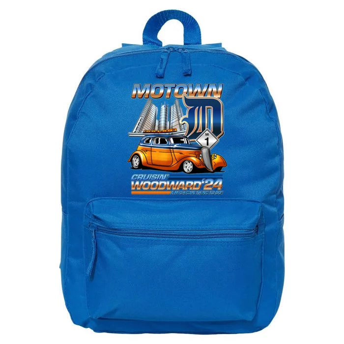 Motown Cruisin Woodward 2024 16 in Basic Backpack