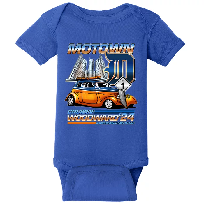 Motown Cruisin Woodward 2024 Baby Bodysuit