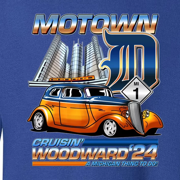 Motown Cruisin Woodward 2024 Toddler Sweatshirt