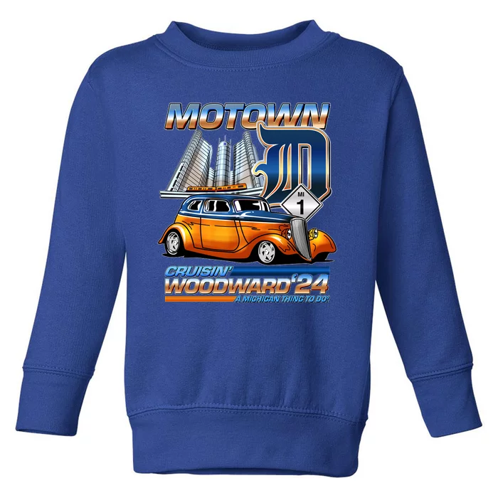 Motown Cruisin Woodward 2024 Toddler Sweatshirt