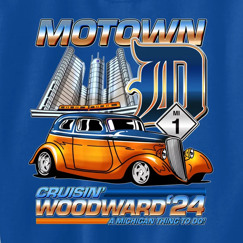 Motown Cruisin Woodward 2024 Kids Sweatshirt