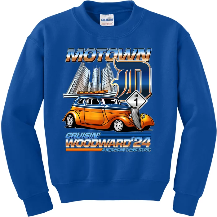 Motown Cruisin Woodward 2024 Kids Sweatshirt