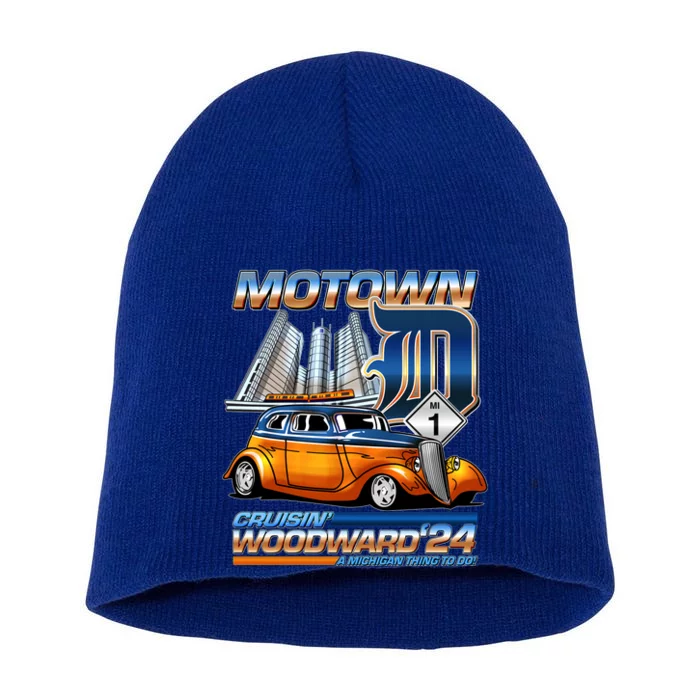 Motown Cruisin Woodward 2024 Short Acrylic Beanie