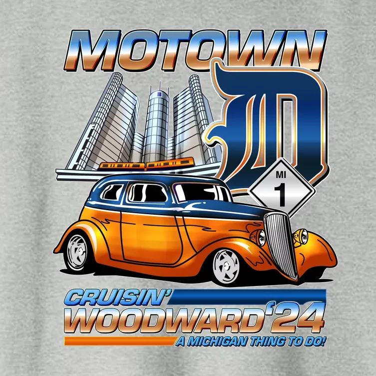 Motown Cruisin Woodward 2024 Women's Crop Top Tee