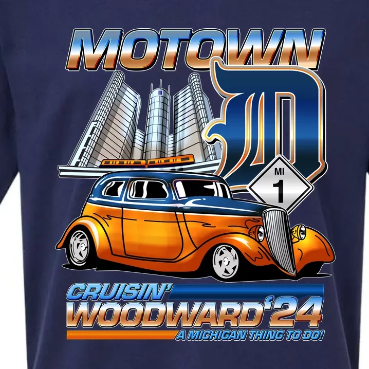 Motown Cruisin Woodward 2024 Sueded Cloud Jersey T-Shirt