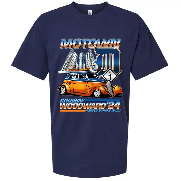 Motown Cruisin Woodward 2024 Sueded Cloud Jersey T-Shirt