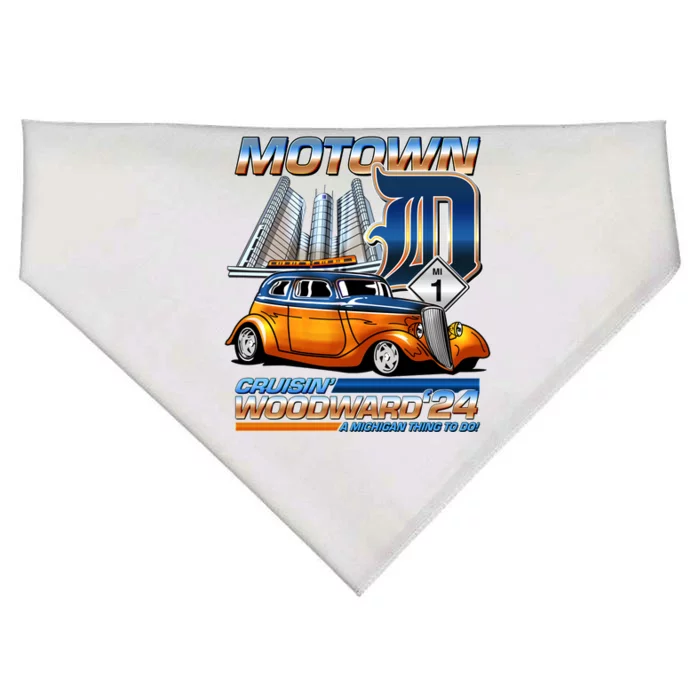 Motown Cruisin Woodward 2024 USA-Made Doggie Bandana