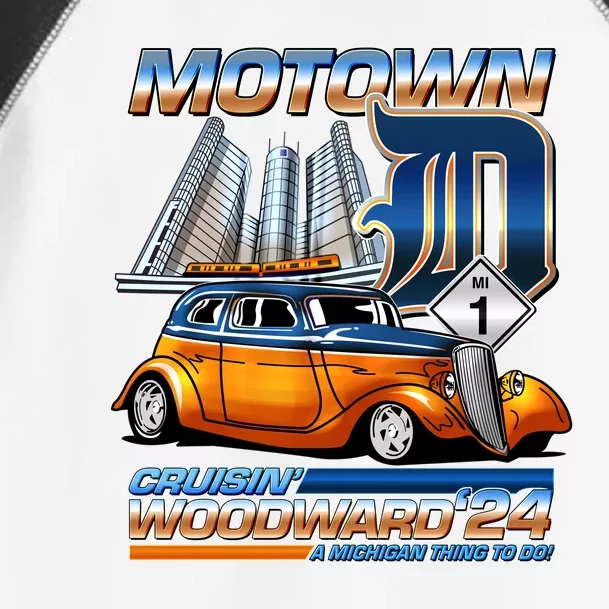 Motown Cruisin Woodward 2024 Toddler Fine Jersey T-Shirt