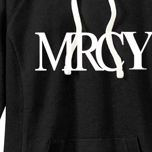 Mercy Christian Worship Words Of Faith Women's Fleece Hoodie