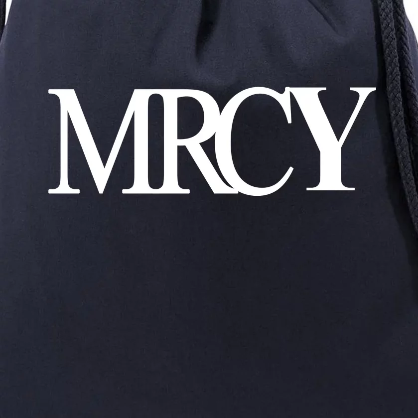 Mercy Christian Worship Words Of Faith Drawstring Bag