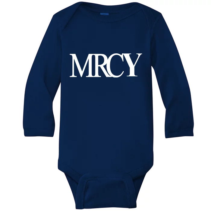 Mercy Christian Worship Words Of Faith Baby Long Sleeve Bodysuit