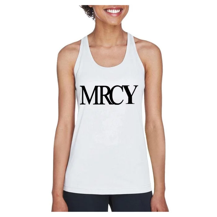 Mercy Christian Worship Words Of Faith Women's Racerback Tank