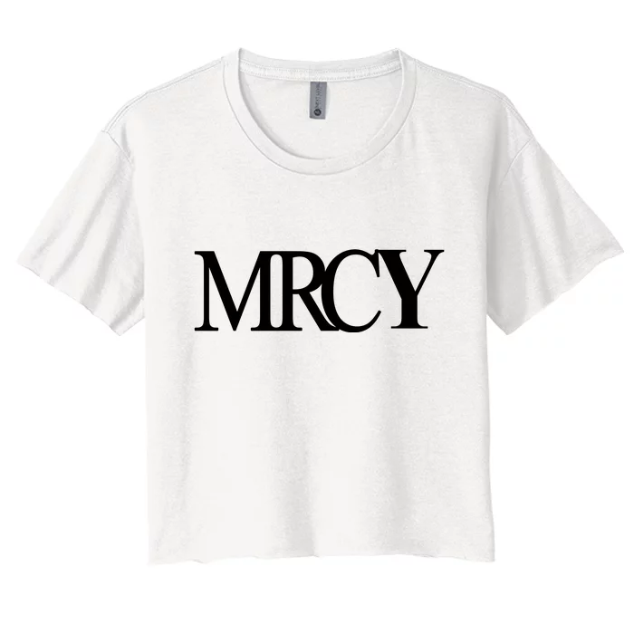 Mercy Christian Worship Words Of Faith Women's Crop Top Tee