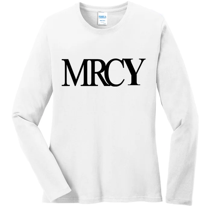 Mercy Christian Worship Words Of Faith Ladies Long Sleeve Shirt