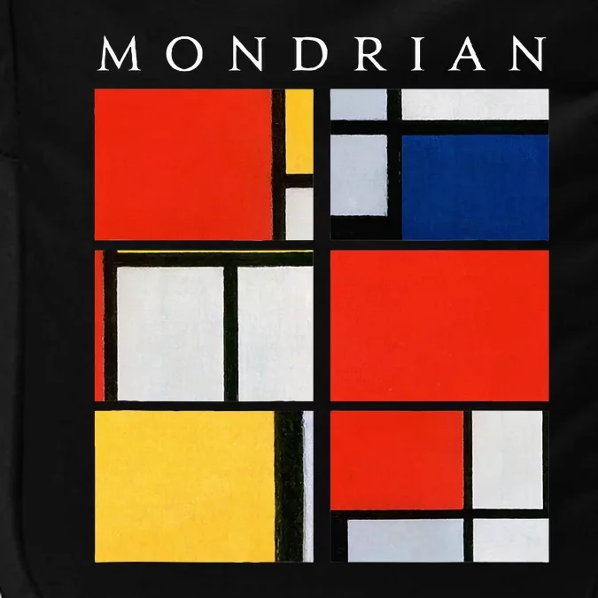 Mondrian Composition With Red Yellow Blue & Black (1921) Impact Tech Backpack